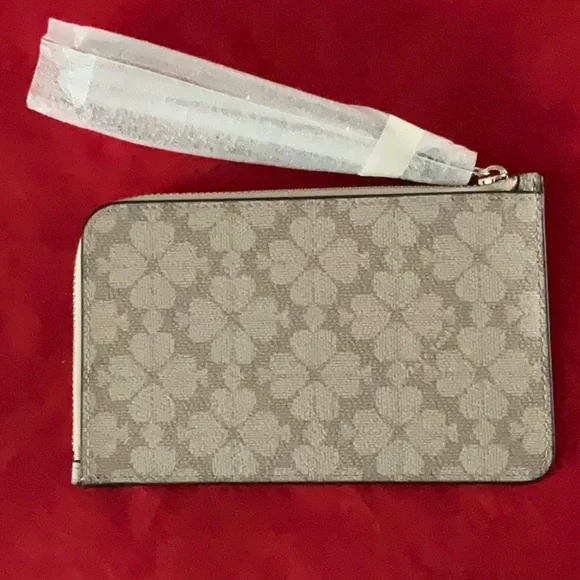 NWT Kate Spade Lucy Flower L-Zip Wristlet - Picture 3 of 12